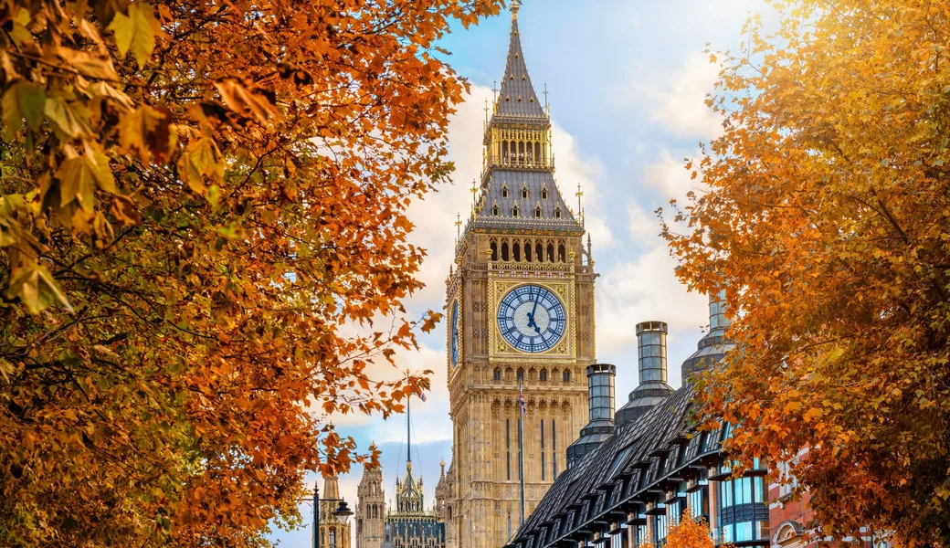 Westminster, London, in autumn.